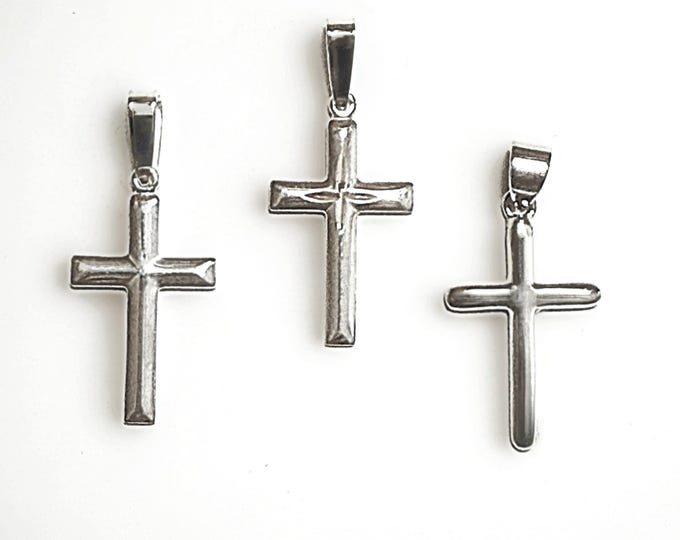 Sterling Silver Cross Pendant | 3 styles