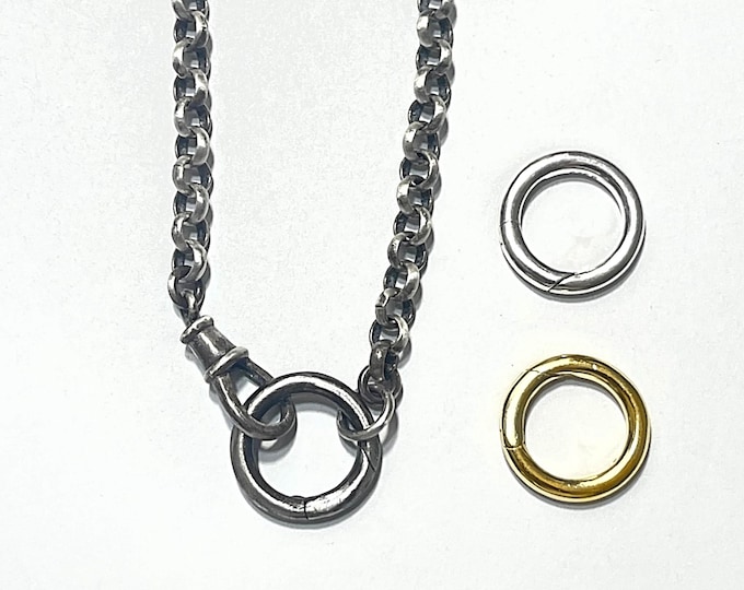 Sterling Silver Rolo Chain Necklace | 3 clasp options | 3.9mm chain