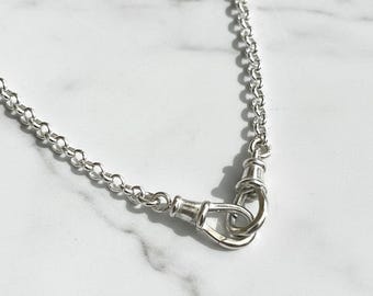 Silver Rolo Chain Necklace | Double Swivel Clasps | 3mm chain