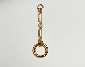 Gold Trombone Chain Extension | 14k Premium Plated jewelry