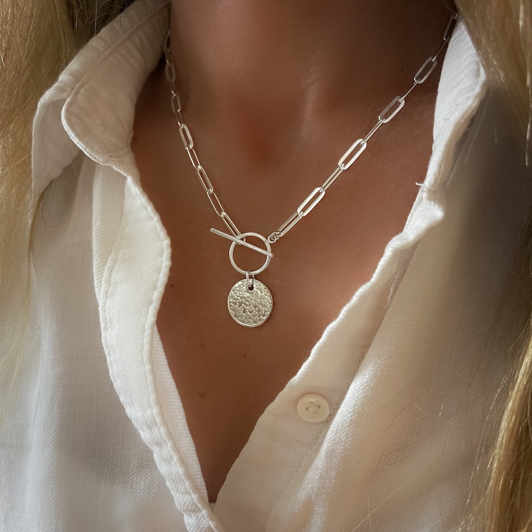Linny Co Palmer Paperclip Necklace(silver or gold)