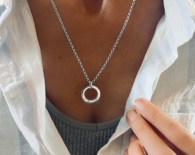 Sterling Silver Rolo Chain | Pendant Keeper