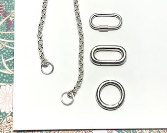 925 Silver Charm Clasp Necklace | 3 clasp options | 2.5mm rolo chain | add your own charms