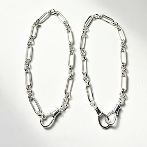 Sterling Silver Trombone Link Bracelet - Etsy