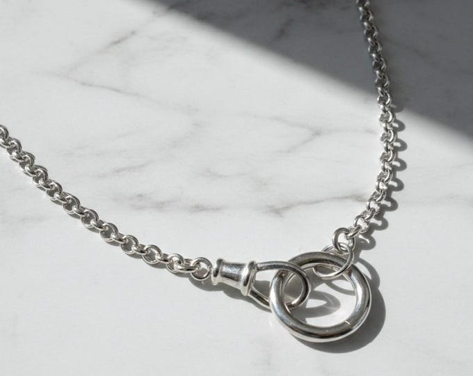 Double Charm Clasp Rolo Chain | 3mm wide