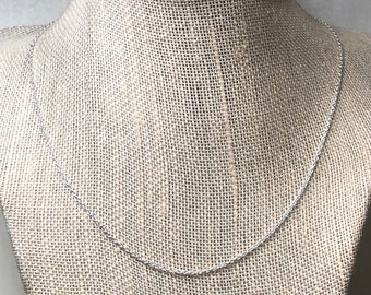 Sterling Silver Cable Chain | replacement pendant diy chain | 16” - 30” lengths
