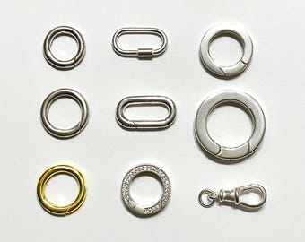 Charm Clasps | 9 clasp options | 925 sterling silver, gold vermeil