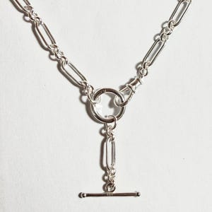Sterling Silver Trombone Chain | removable extension