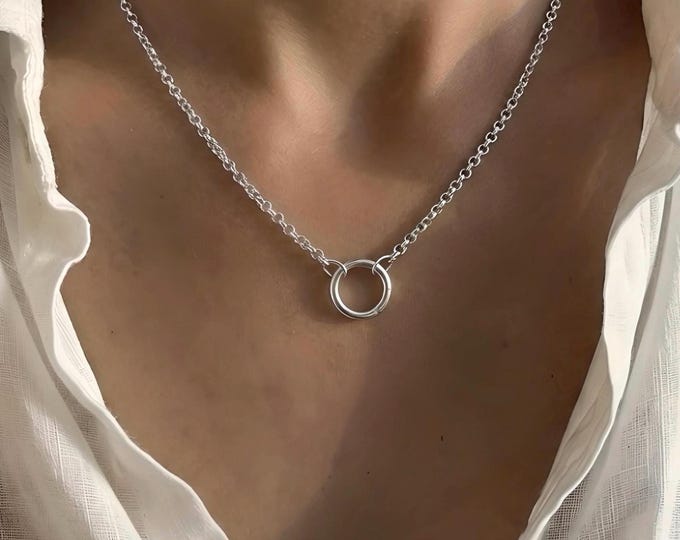 Charm Collector Necklace  | Rolo Chain | 925 silver heavy-plate