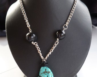 Turquoise Focal Point Necklace