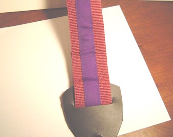 Purple on Maroon Guitar Strap