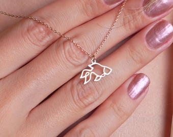 14K Solid Gold Goldfish Necklace, Minimalist Fish Pendant in 14K Solid Gold, Dainty Goldfish Pendant, Gift for Sea Lovers, Beach Jewelry