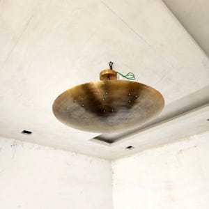 6 Light Elegant Ceiling Flushmount light Pendant Mid Century Modern Raw Brass Sputnik chandelier light Fixture.