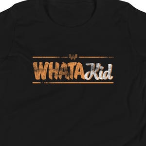 whataKID、WHATA KID、ダメージ加工、お揃いのファミリーTシャツ、母の日ギフト、楽しい誕生日Tシャツ、キュートなユースユニセックス
