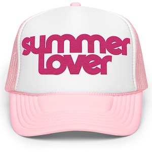 Summer Lover geborduurde truckerhoeden, Summer Vibes Beach Babe Lake Living vakantiehoed zomer trendy foam truckerhoed, zomerhoeden voor dames