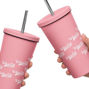 Wildcats Tumbler, Wildcats Spirit Gear, School spirit, WIldcats Mascot, Step & Repeat, Wildcats Pendant Look, Teacher Gifts, PTO, w Straw