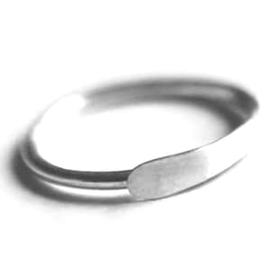 14k Palladium White Gold Hammered Hoop Earring / Nose Ring - NICKEL FREE (multiple sizes & gauges)
