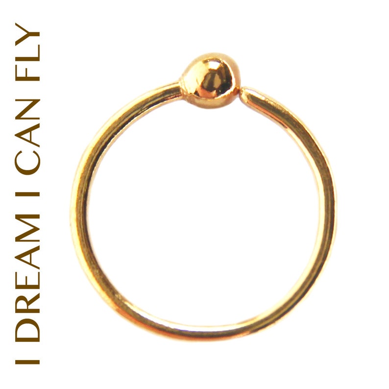 nickel free nose hoop