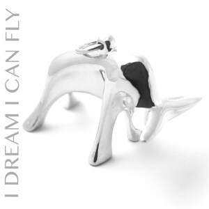 Bull necklace in polished sterling silver image 3