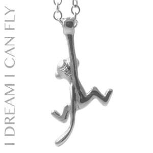 Monkey necklace in polished sterling silver image 2