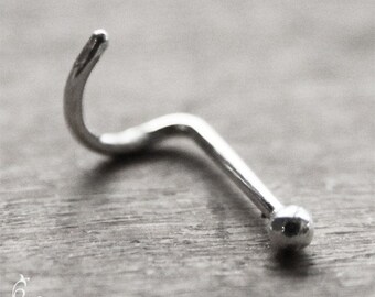20g Sterling Silver Sprouted Nose Screw