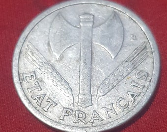 Französische Währung, 1 Franc 1943, Französische Republik, Französische Münze
