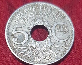10 Cents Lindauer, 1922, Französische Republik, französische Währung