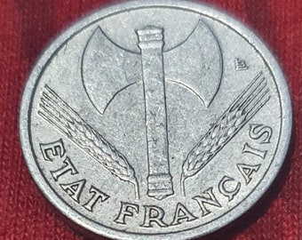 Französische Währung, 50 Cent 1942, Französische Republik, Französische Münze