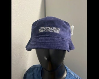 USPS Navy Velour Bucket Hat