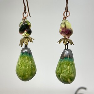 ABO Ceramic Droplet Earrings