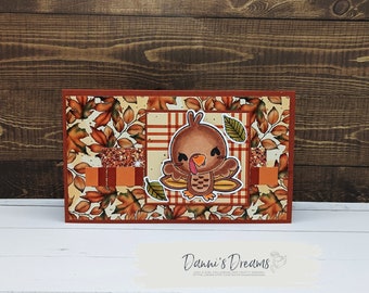 Happy Turkey Day Mini Slimline Card