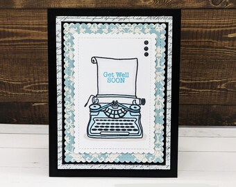 Get Well Typewriter Card