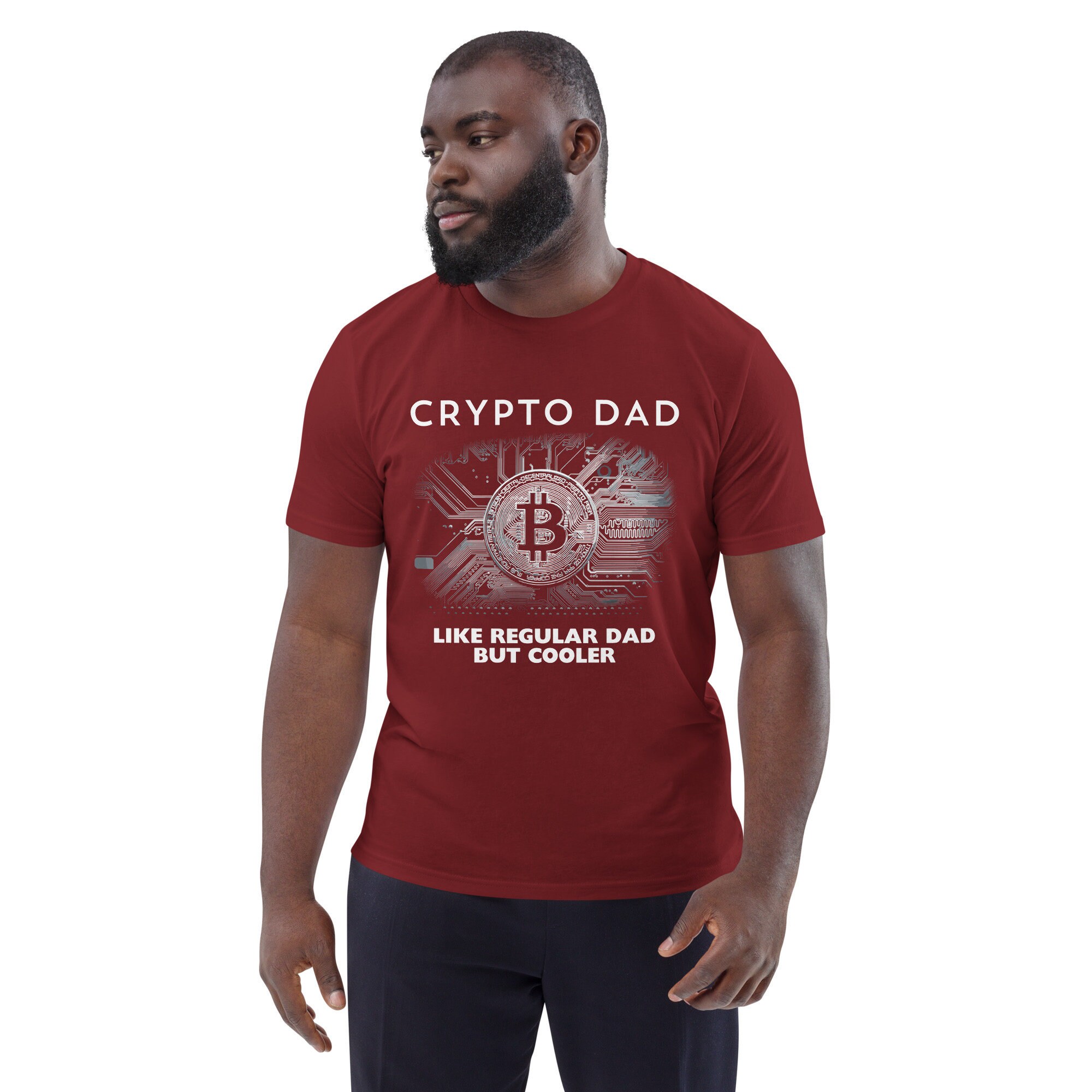 Crypto Dad T-shirt: Bitcoin Apparel, Organic Cotton Tee - Etsy
