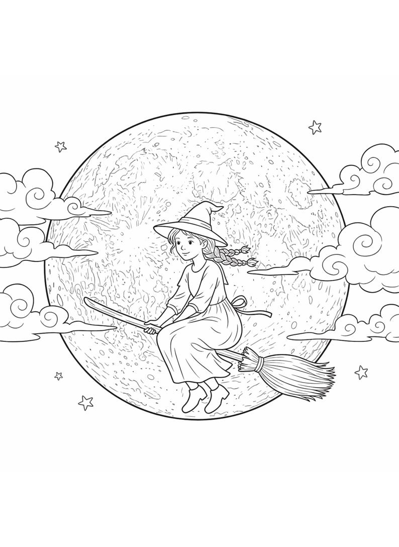 Zauberhafte Hexe Malbuch – 78 Tarot- & Hexen-Seiten (PDF Download) Bild 10