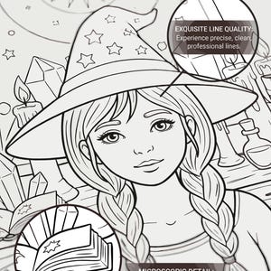 Zauberhafte Hexe Malbuch – 78 Tarot- & Hexen-Seiten (PDF Download) Bild 7