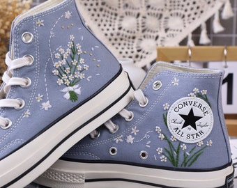 Wedding Flowers Embroidered Platform Shoes