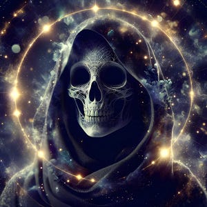 Avatar de la Muerte 02 - Descarga Digital - Fantasía - Muerte - Impactante - 300 dpi - Pack contiene: tamaños Carta, Legal, A3, A4, A5 - Imprimible