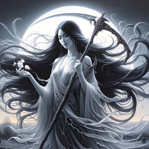 Avatar de la Muerte 03 - Descarga Digital - Fantasía - Muerte - Impactante - 300 dpi - Pack contiene: tamaños Carta, Legal, A3, A4, A5 - Imprimible