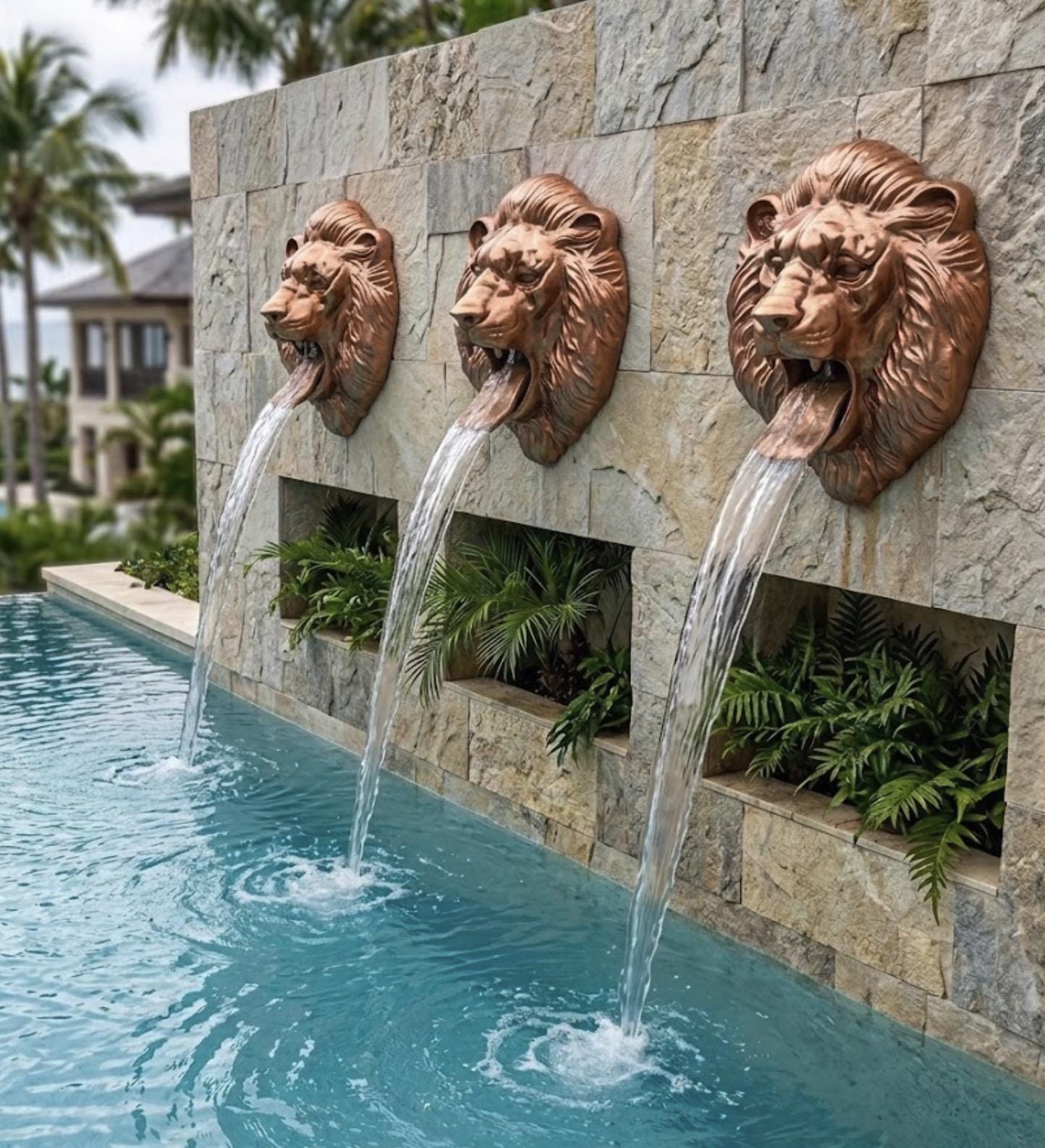 Lion head fountain - Etsy 日本