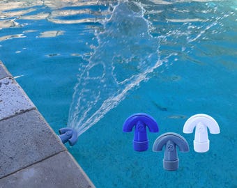 Fonte aeradora para piscina Roundaerator: encaixe universal de 3/4 de polegada, recurso aquático, refresca piscinas quentes.