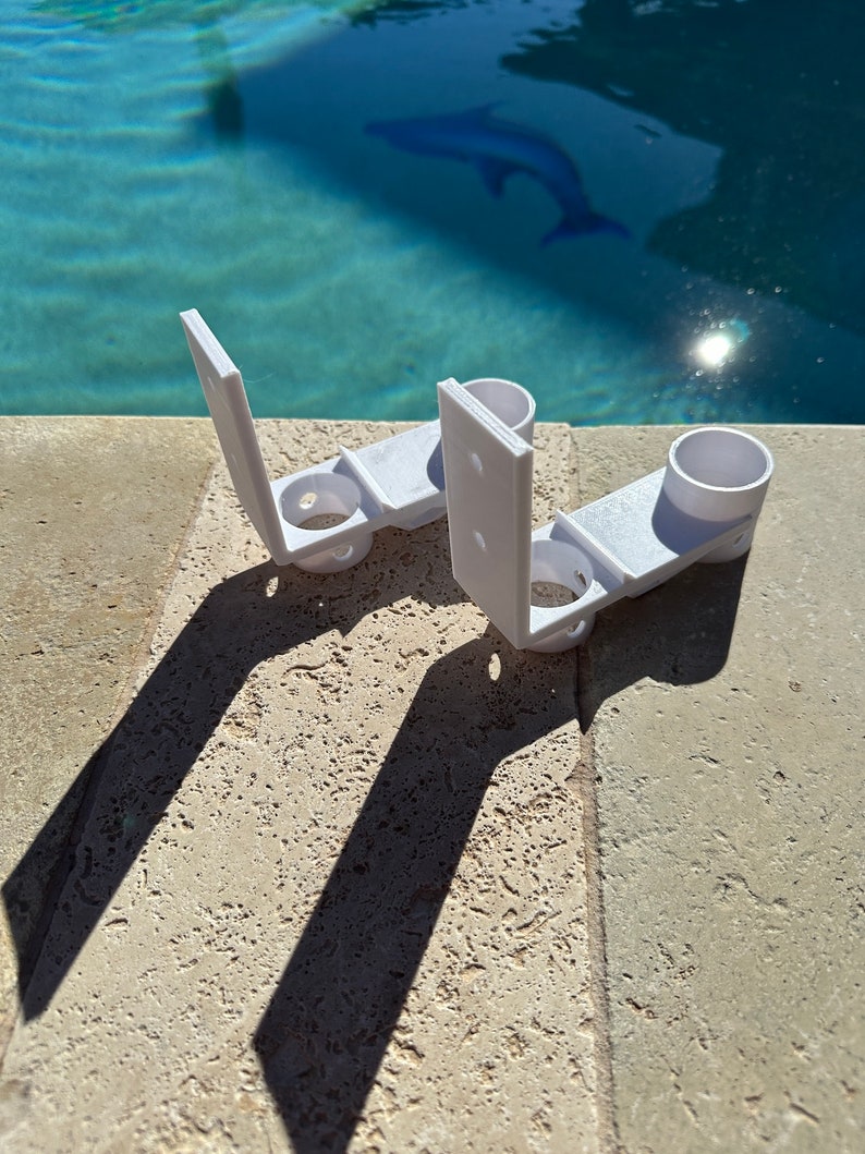 Supporto per asta per piscina con supporti per accessori/Organizzatore a parete immagine 4