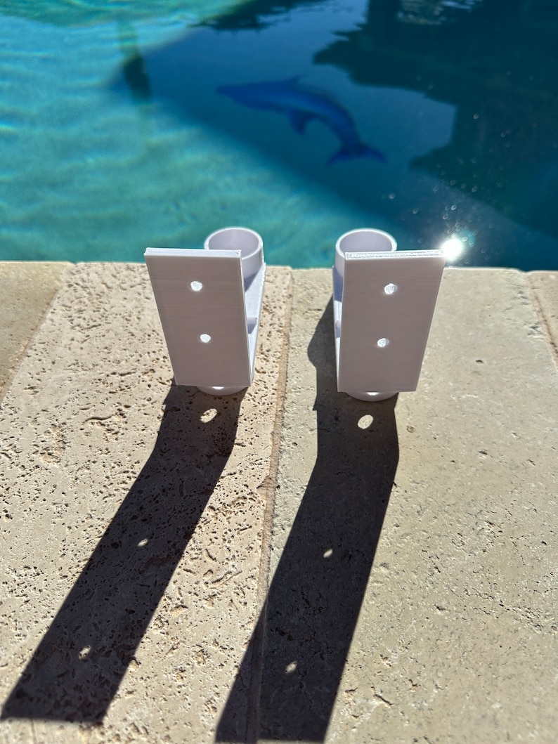 Supporto per asta per piscina con supporti per accessori/Organizzatore a parete immagine 3