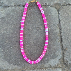 pink necklace