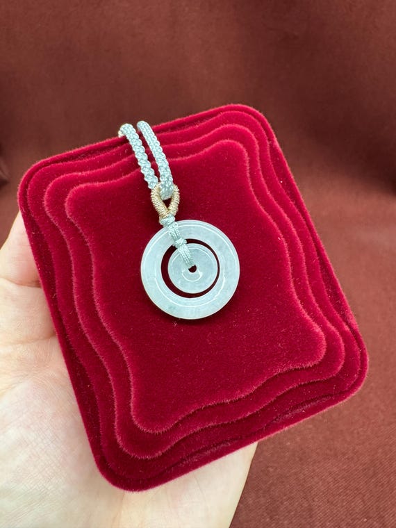 Natural Burmese Jadeite (Grade A) Pi Disc Accessory/Pendant