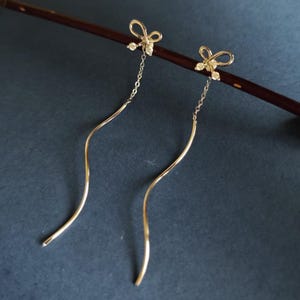 925 sterling silver threader earrings