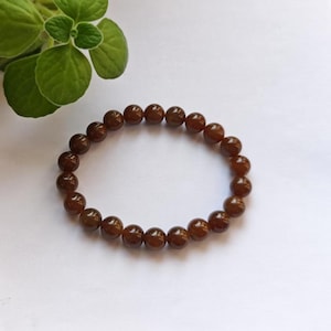 Certified 8mm brown jade bracelet, Jade, Nephrite Jade, brown sugar Jade, bracelet, Natural jade