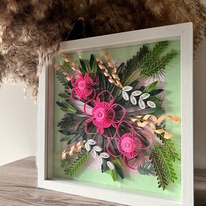 Blossom Harmony - Hamdmade Quilling Flower Frame