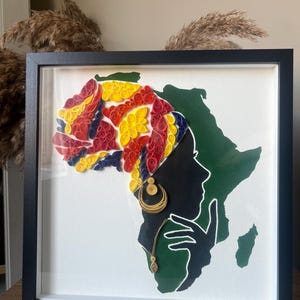 Afrikaanse elegantie – gequilleerde silhouetkunst