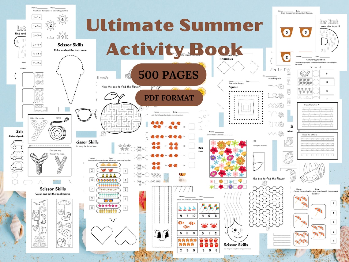 Ultimate Summer Activity Book, Summer Activity Book for Kids ...