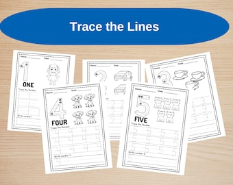 Number 1-20 Worksheets for kids, Printable Numbers, Tracing Numbers, Numbers to 20, Number Tracing Activity